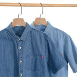 Men's Short Sleeve Denim Shirt