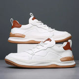 Men's Thick-Sole Leather Shoes