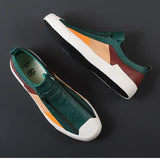 Men's Leather Shoes with Side Zip
