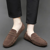 Men's Suede Boat Shoe Style Loafers