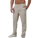 Men's Elegant Linen-Blend Summer Pants