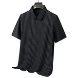 Men's Multicolour Striped Polo Shirt