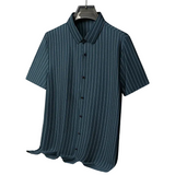 Men's Multicolour Striped Polo Shirt