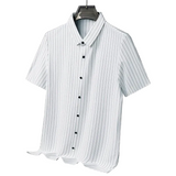 Men's Multicolour Striped Polo Shirt