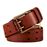Douglas Men's Belt – Vintage Double-Prong Buckle