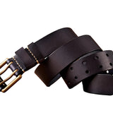 Douglas Men's Belt – Vintage Double-Prong Buckle