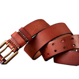 Douglas Men's Belt – Vintage Double-Prong Buckle
