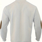 Men's Elegant Button Sweater