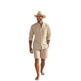 Elegant Men's Linen-Blend Shirt