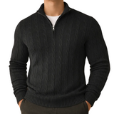 Dennis Men's Zip Mock Neck Sweater