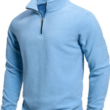Men's Long-Sleeve Zip Cardigan