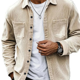 Casual Men's Corduroy Cardigan