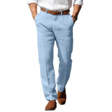 Elegant Men's Linen-Blend Pants