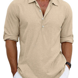 Premium Men's Linen-Blend Shirt