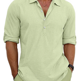 Premium Men's Linen-Blend Shirt