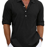 Premium Men's Linen-Blend Shirt