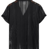 Men's Short-Sleeve Set – Black and White