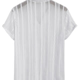 Men's Short-Sleeve Set – Black and White
