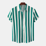 Men's Breathable Striped Summer Shirt