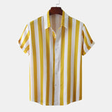 Men's Breathable Striped Summer Shirt