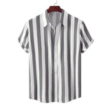 Men's Breathable Striped Summer Shirt