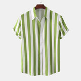 Men's Breathable Striped Summer Shirt