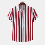 Men's Breathable Striped Summer Shirt
