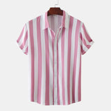 Men's Breathable Striped Summer Shirt