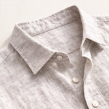 Relaxed Men's Long Sleeve Linen-Blend Shirt