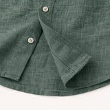 Relaxed Men's Linen-Blend Button-Up Shirt