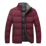 Men's Winter Jacket with Stand Collar
