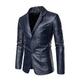 Men's Business Casual Leather Jacket