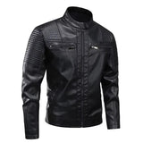 Men's Multi-Pocket Leather Jacket