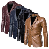 Men's Business Casual Leather Jacket