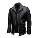Men's Elegant Leather Jacket with Soft Lining