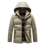 Men's Elegant Hooded Fleece Jacket