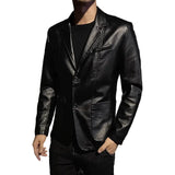 Men's Business Casual Leather Jacket