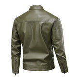 Men's Multi-Pocket Leather Jacket