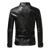 Men's Elegant Classic-Cut Leather Jacket