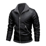 Men's Elegant Leather Jacket with Soft Lining