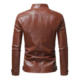 Men's Elegant Classic-Cut Leather Jacket
