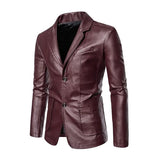 Men's Business Casual Leather Jacket