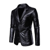 Men's Business Casual Leather Jacket