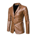 Men's Business Casual Leather Jacket