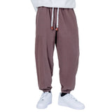 Wade Men's Cotton Harem Pants with Japanese Print