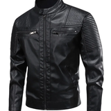 Men's Retro-Style Leather Jacket