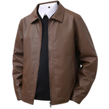 Men's Leather Bomber Jacket
