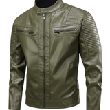 Men's Multi-Pocket Leather Jacket