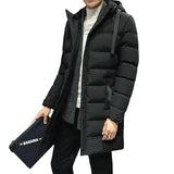 Long Slim-Fit Men's Winter Jacket