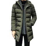 Long Slim-Fit Men's Winter Jacket